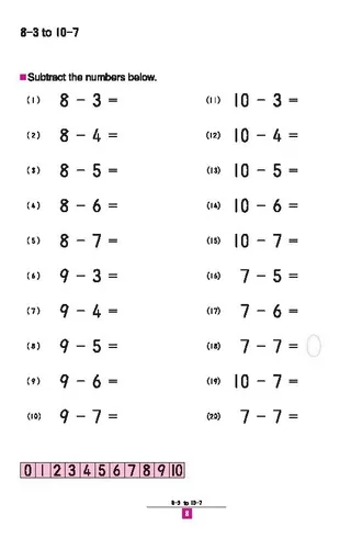 Libro Kumon Mi Libro De Restas Matemáticas Para Niños Niñas