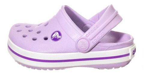 Imagen 3 de 8 de Sandalia Crocs Niñas Crocband Kids Lavender Art C10998-c5p8