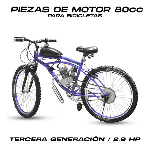 Refacciones Motor Bicicleta Sistema De Freno Y Acelerador
