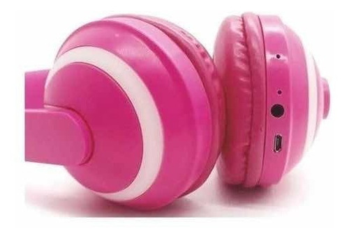 Imagem 4 de 4 de Fone Com Bluetooth Infantil Led Gamer Headphone Luzes Gato.