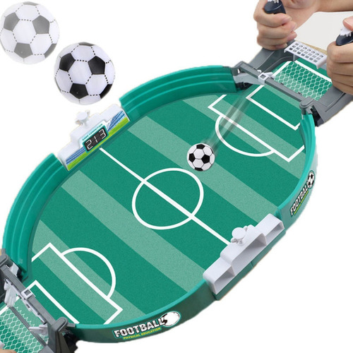 Juego Mini Futbolito De Mesa + 6 Pelotas Estilo Pinball