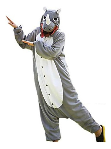 2024 Wotogold Animal Cosplay Disfraz Rinoceronte Unisex