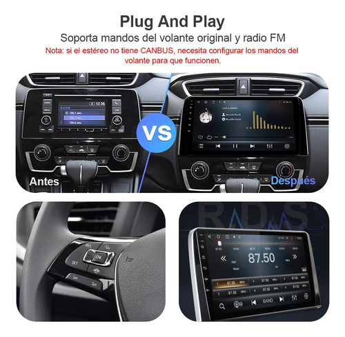 Estéreo 2+32g Para Honda Crv 2017-2020 Cámara Gps Fm Bt Wifi