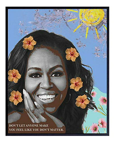 Cuadro De Frases Inspiradoras De Michelle Obama