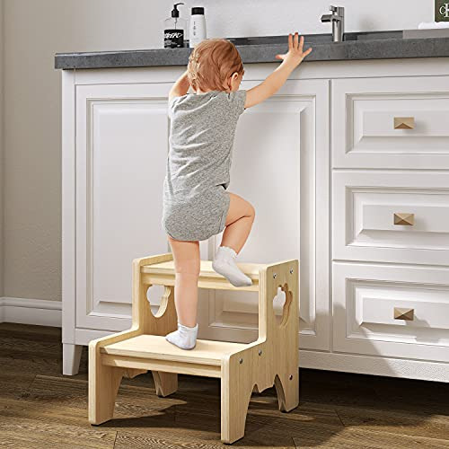 ~ ? Taburete De Madera Para Niños Pequeños, Taburete De Dos