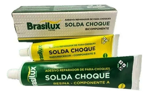 Veda Choque Brasilux Solda Choque P/ Plasticos - 300g