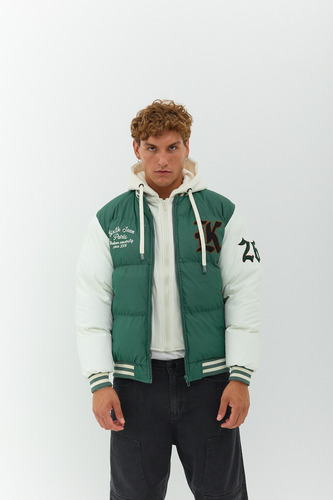 Campera Universitaria Hombre Puffer Importada I Am