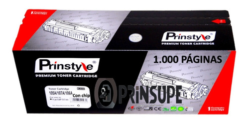 Toner Prinstyle 106a  W1106a Para Hp C/chip 1.000pág