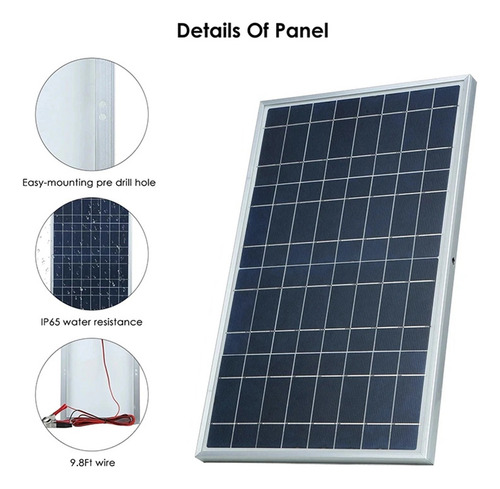 Kit Completo De Painel Solar De 12 V, Potência De 30 W, P