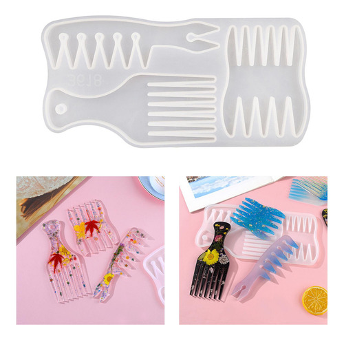2 Molde De Peine Para El Cabello Molde De Silicona De Resina