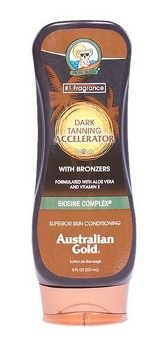 Australian Gold Dark Tanning Lotion Bronzer Acelerador 237ml