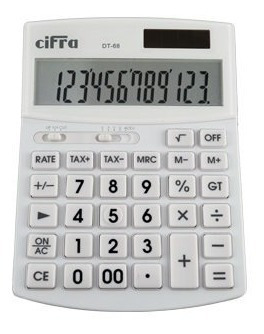 Imagen 3 de 3 de Calculadora De Escritorio Cifra Dt 68