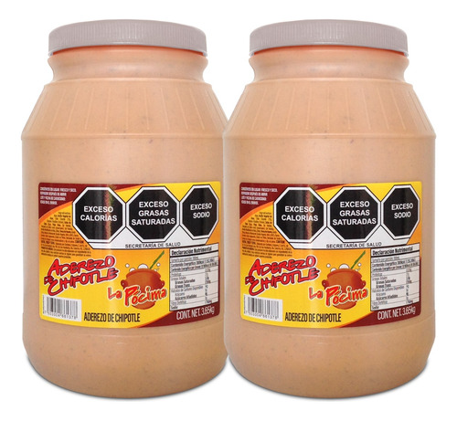Pack 2 Aderezo Chipotle La Pócima 3.65 Kg