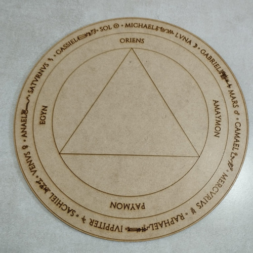 Ostensório E Tábua Trithemius A Arte De Atrair Espíritos Mdf