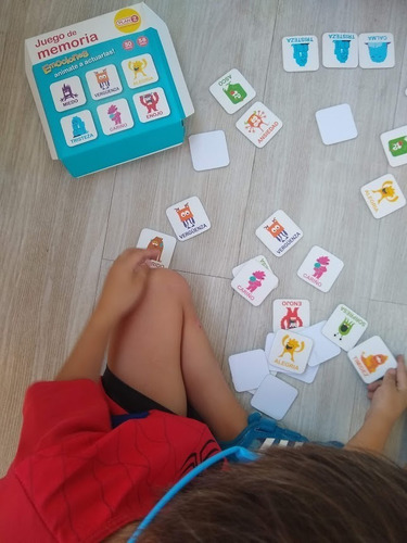 Imagen 3 de 9 de Juego Memoria Emociones Didactico Infantil Niño