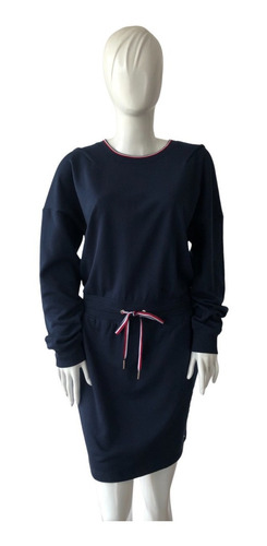 Imagen 2 de 3 de Vestido Tommy Hilfiger Talla Medium Color Azul