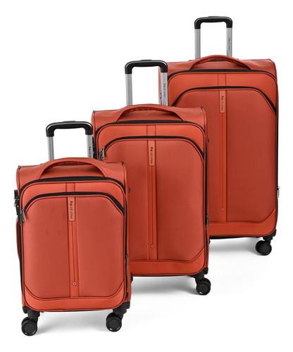 Set 3 Maletas Equipaje Tela Resistente Bonita Calidad Viaje