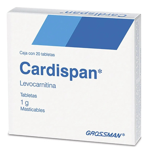 Cardispan 1g Tabletas Mast Con 20 Levocarnitina