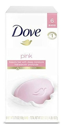 Dove - Jabón Hidratante Para La Belleza Rosa Set De 6