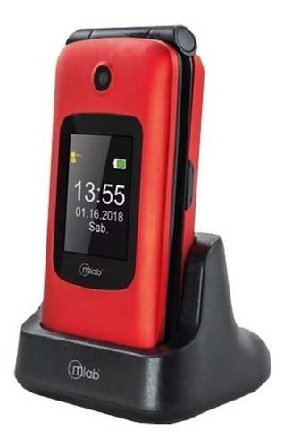 Mlab SOS Senior Phone Dual SIM rojo