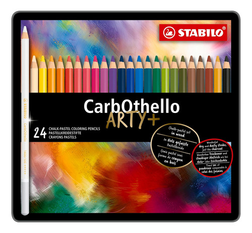 Juego De Lápices Pastel Carbothello, 24 Colores