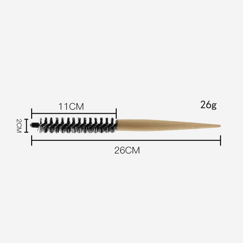 2 Cepillo De Pelo Pequeño Y Redondo Con Cerdas De Nailon, L