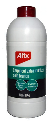 Pegamento Líquido Afix Cola blanca color blanco de 750g no tóxico