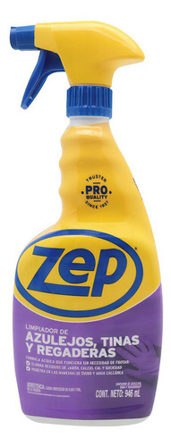 2pz Zep Limpiador De Azulejos Tinas Y Regaderas Baño 946 Ml
