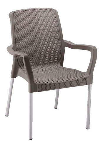 Silla Plastica Con Brazos Comedor Rimax