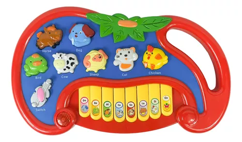 Pianinho Musical Infantil Fazendinha Sons De Animais Bebê