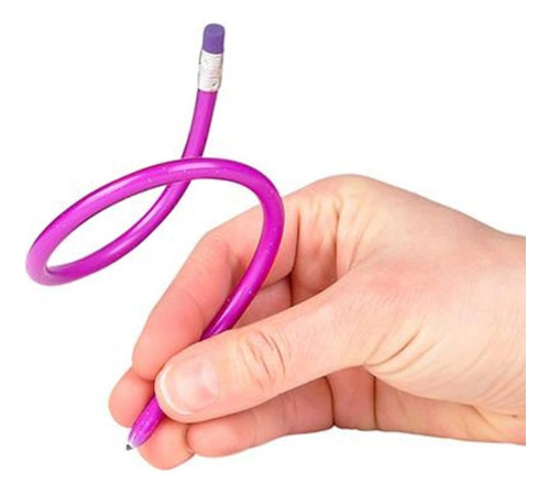 Lápiz Flexible Retorcido Con Goma Set 10 Piezas
