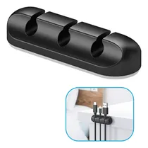 Comprar Organizador De Cables Adhesivo Escritorio Mesa Para 3 Cables
