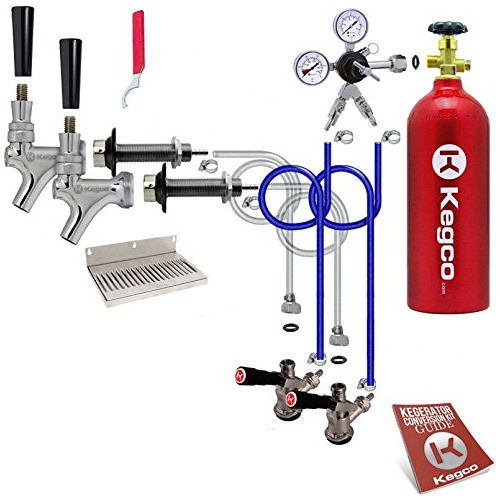 Kegco Kit De Kegerator 3pdck2-5t, 2 Grifos, Cromado