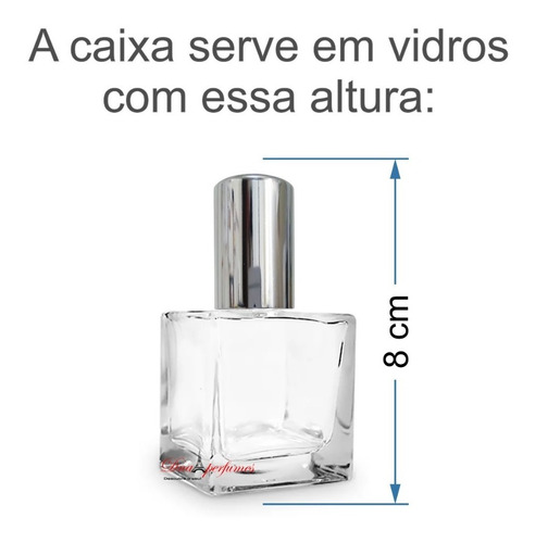 Caixa Embalagem Para Vidro Perfume 9,5x4,7x4,7cm - 20 Und