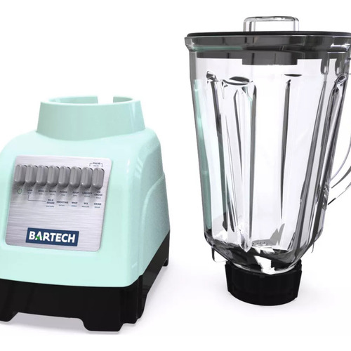 Combo/pack Licuadora Bartech 750w + Batidora 200w Menta Color Verde Menta