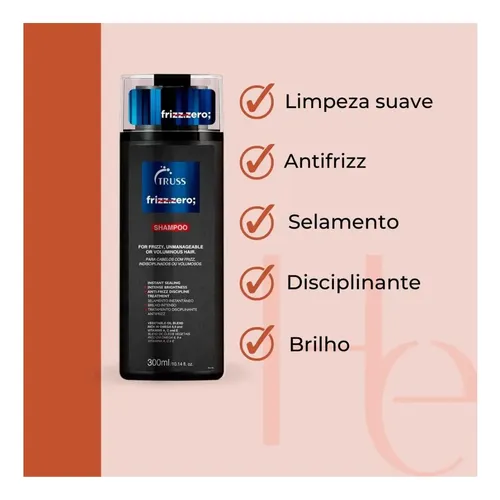 Truss Shampoo Frizz Zero 300ml | Parcelamento sem juros Truss Shampoo Frizz Zero 300ml | Parcelamento sem juros