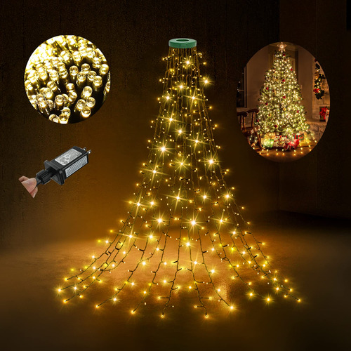 Luz Arbol Navidad 400 Led Decoracion Facil Instalar Para 6.6