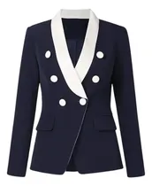 Comprar Blazer Alfaiataria Dupla Abotoadura Azul Marinho