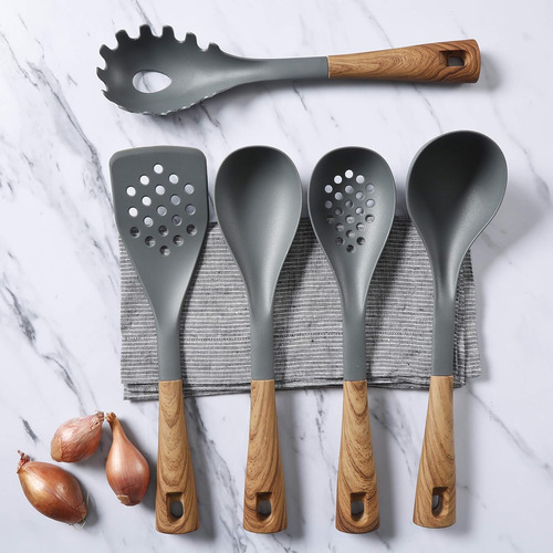 Oster Gadgets Cocina, Set De Utensilios, 5-piezas, Gris, (gr
