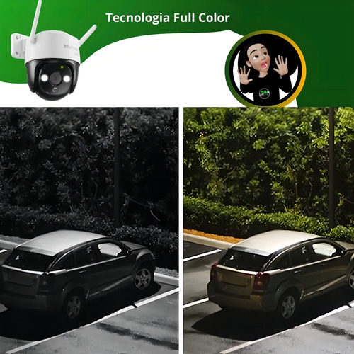 Cámara inteligente Im7 con Wi-Fi 360° a todo color - Intelbras White Color