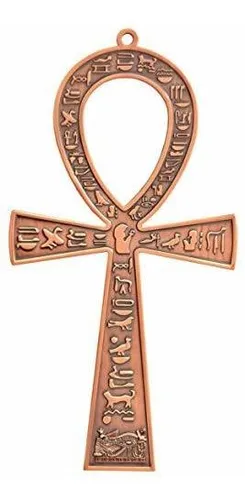 Nilecart ***** Cruz Egipcia Ankh De Metal Grande Hecha En E