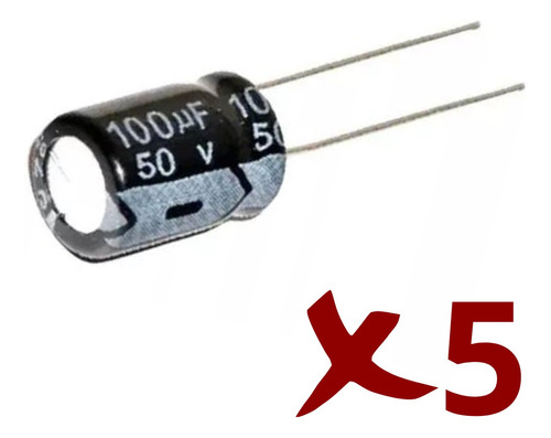 Condensador Electrolitico 100uf Capacitor 50v X5und