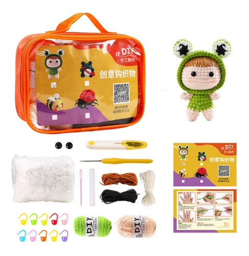 Kit De Ganchillo Para Tejer Muñecas Hechas A Mano, Pingüino