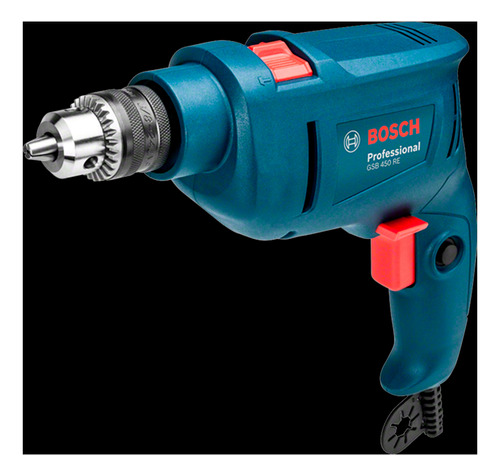 Taladro Reversible Bosch Gsb 450 3/8  + 3 Brocas De Cemento 