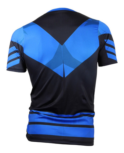 Imagen 2 de 5 de Playeras Licra Deportiva Nightwing Fitness Superman Marvel