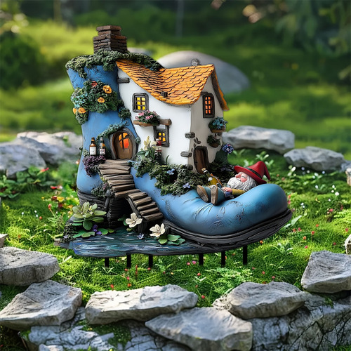 Adorno Acrílico Para Escritorio, Diseño De Casa Enana, Jardí