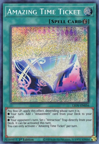 Amazing Time Ticket (liov-sp056) Yu-gi-oh!