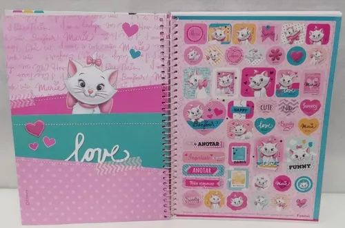 Caderno de desenho Gatinha Marie