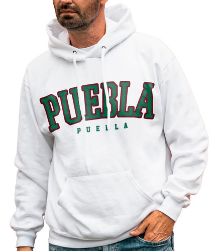 Sudadera Con Gorro Puebla México Sport Moda Casual Urbana