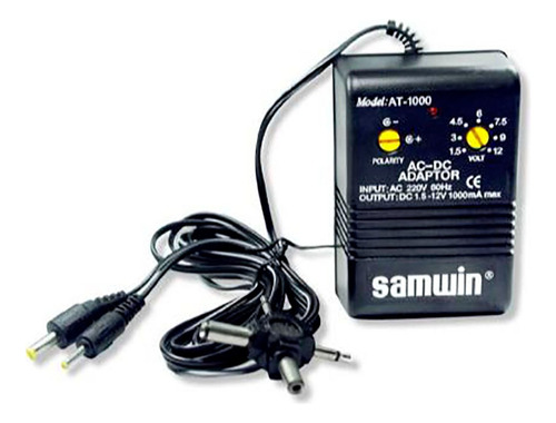 Adaptador Multivoltaje Universal 1.5vdc A 12vdc - 1 A Samwin